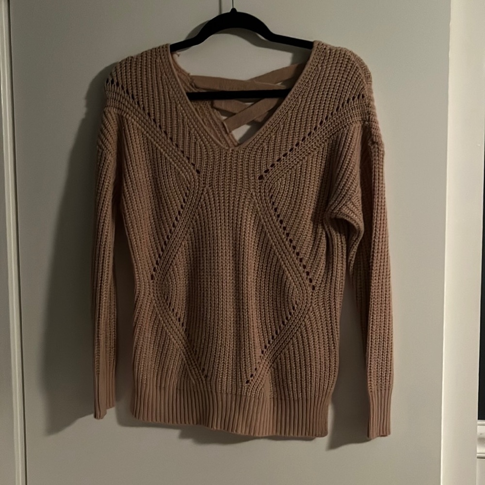 Charlotte Russe small dusty rose sweater